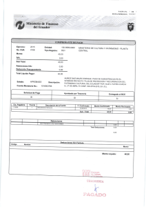 Iu[inístrria de Finanzas del §cuador