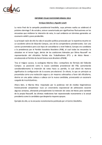 Elecciones Brasil 2014 Informe CELAG