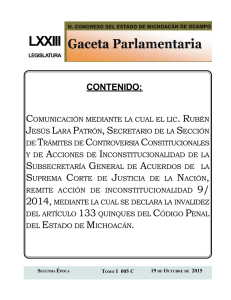 lxxiii - Congreso del Estado de Michoacán