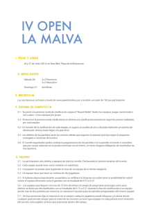 2014 Open La Malva - Bases