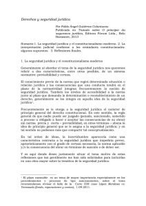 Derechos y seguridad jurídica - Pablo Á. Gutiérrez Colantuono
