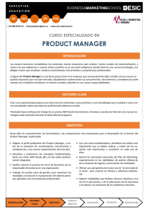 PRODUCT MANAGER - Club de Marketing de Navarra