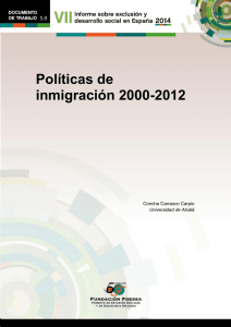 Políticas de inmigración 2000-2012