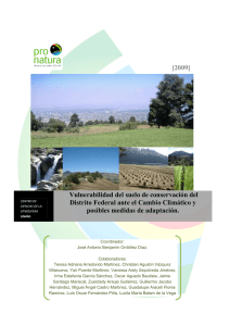 [2009] Vulnerabilidad del suelo de conservación del Distrito Federal