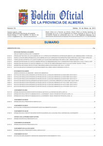 DE LA PROVINCIA DE ALMERÍA