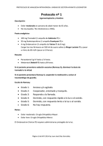 Protocolos de Analgesia Intravenosa UGC Aparato Locomotor