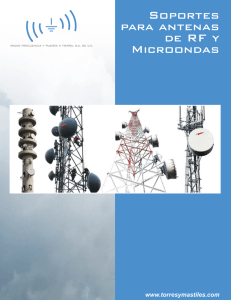 Soportes para antenas de RF y Microondas
