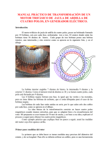 Manual de transformacion de un motor trifasico de cuatro polos en