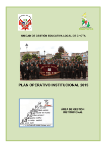 plan operativo institucional