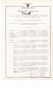 Decreto Presidencial 2111 - Consejería Presidencial para Los
