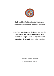 Universidad Politécnica de Cartagena Estudio Experimental de la