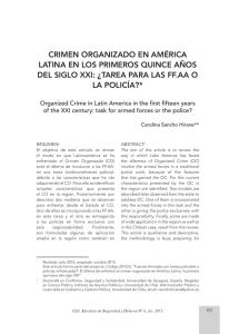 crimen organizado en américa latina en los primeros quince años