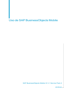 Uso de SAP BusinessObjects Mobile