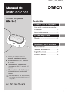 Manual de instrucciones - omron healthcare brasil