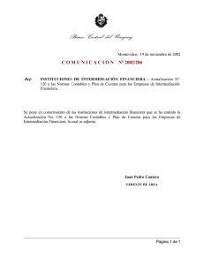 comunicacionn° 2002/206 - Banco Central del Uruguay