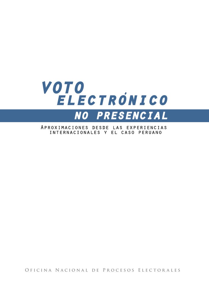 Oficina Nacional De Procesos Electorales