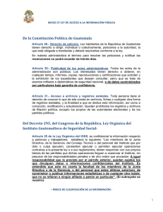 De la Constitución Política de Guatemala Del Decreto 295, del