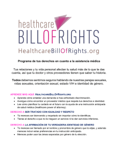 Programa de tus derechos en cuanto a la asistencia médica Tus