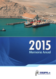 Memoria Anual 2015 - Empresa Nacional de Puertos SA