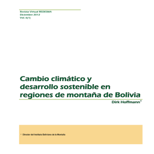 Cambio climático y desarrollo sostenible en regiones de montaña