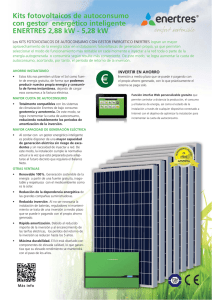 Kits fotovoltaicos de autoconsumo con gestor energético inteligente