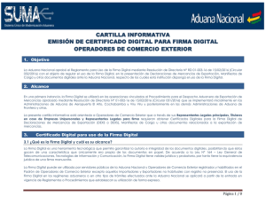 cartilla informativa emisión de certificado digital para firma digital