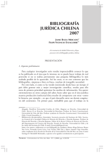 bibliografía jurídica chilena 2007
