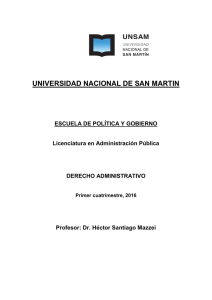 Programa 2016 Mazzei - Universidad Nacional de San Martín