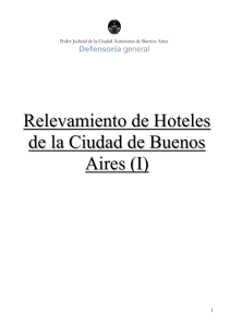 Relevamiento de Hoteles de la Ciudad de Buenos Aires (I)