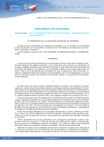 Ley de Cantabria 10/2013, de 27 de diciembre, de Medidas Fiscales