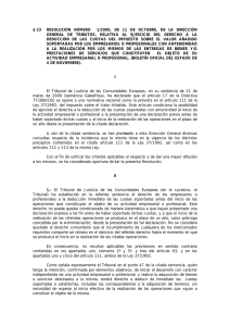 Resolución 1/2000, de 11 de octubre, de la DG de Tributos,sobre