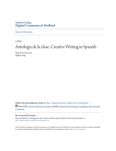 Antología de la clase: Creative Writing in Spanish