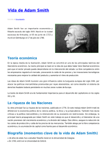 Vida de Adam Smith