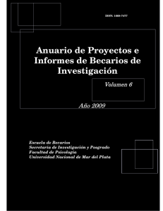 Anuario de Proyectos e Informes de Becarios de Investigación 2009