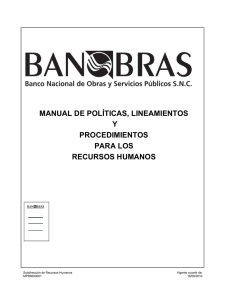 manual de políticas, lineamientos y procedimientos para los