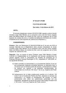 Resolución N° 103-2011-PCNM - Consejo Nacional de la