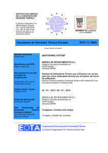 Documento de Idoneidad Técnica DITE/ETA 13/003