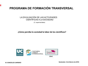 Diapositiva 1 - Escuela de Doctorado de la Universidad de Cantabria