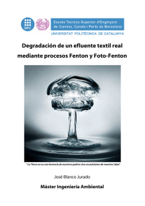 Degradación de un efluente textil real mediante procesos Fenton y