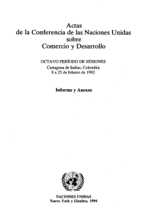 Actas de la Conferencia de las Naciones Unidas sobre Comercio y