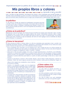 Mis propios libros y colores - Center for Early literacy Learning