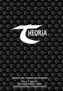 Theoria_23_2011 - Repositorio de la Facultad de Filosofía y Letras