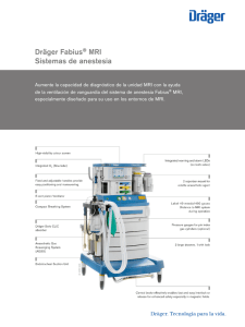 Información de producto: Dräger Fabius® MRI