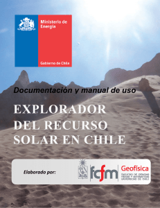 explorador del recurso solar en chile