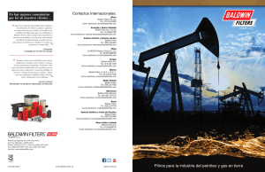Filtros para la industria del petróleo y gas en tierra