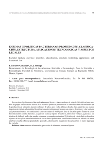 enzimas lipoliticas bacterianas - Revistas Científicas de la