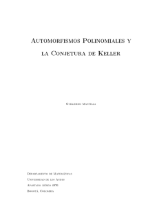 Automorfismos Polinomiales y la Conjetura de Keller