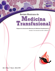 Medicina Transfusional - Asociación Mexicana de Medicina