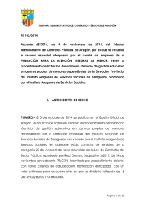 Acuerdo 65/2014 - Gobierno de Aragón