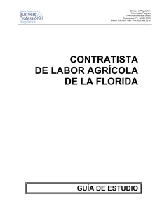 Guia De Estudio Para El Examen De Contratista Agricola De Florida